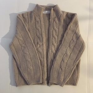 Brunello Cucinelli 100% Cashmere full zip sweater.
